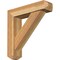 Ekena Millwork Traditional Craftsman Rough Sawn Bracket w/ Offset Brace, Western Red Cedar, 6"W x 24"D x 24"H BKT0604X24X24TRA04RWR - alternate 1